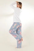 Miorre Çiçekli Kadın Pijama Takımı - 8