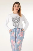 Miorre Çiçekli Kadın Pijama Takımı - 5