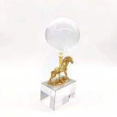 Crearthome Kristal At Detaylı Dekoratif Küre Altın SZR-11-B-A - 2