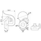 Hella Pnömatik Korna 12-24V 400HZ 115 DBA 3PA013410-011 - 4
