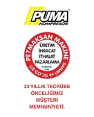 PUMA 100 Litre Yağlı Pistonlu Kompresör 3 HP, 8 Bar, 220 Volt thumbnail 8
