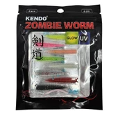 Kendo Zombie Worm Blueberry Scent CY029 Lrf Silikonu 4cm ( MixColor ) - 2