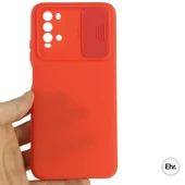 Xiaomi Poco M3 Uyumlu Kamera Sürgülü Mat Silikon Kılıf - 6