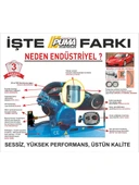 Puma 200 lt HAVA KOMPRESÖRÜ 3 HP 3 PİSTON 8 BAR 380 VOLT DÖKÜM KAFA YAĞLI thumbnail 4