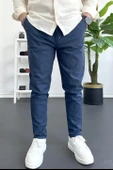 Erkek Dar Paça Jogger Pantolon Lacivert Edw384 - 2