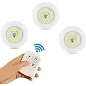 Led Light with Remote Control set of 3 - 1