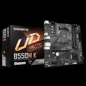 Gıgabyte B550m K, Rev.1.0, 4xddr4, 2xm.2, Dp, Hdmı, Am4 Soket Anakart - 1