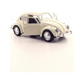 Kişiye Özel Beyaz Metal Vosvos Çek Bırak Oyuncak Araba Büyük Boy Uzun Model Beyaz - 4