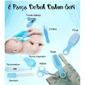 8 Parça Bebek Bakım Seti Mavi Renk - 1