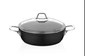 Amboss Dark 24 cm Basık Titanyum Kaplama Tencere - 1