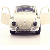 Kişiye Özel Beyaz Metal Vosvos Çek Bırak Oyuncak Araba Büyük Boy Uzun Model Beyaz - 3