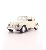 Nostaljik Vosvos Araba Metal Vosvos Araba Dıe Cast Büyük Boy 12cm Beyaz Nostalj Dekoratif Hediye - 1