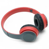 Viges P47 Wireless Bluetooth Kulak Üstü Kulaklık Siyah-Kırmızı - 4