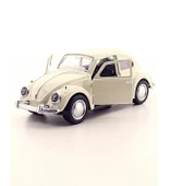 Nostaljik Vosvos Araba Metal Vosvos Araba Dıe Cast Büyük Boy 12cm Beyaz Nostalj Dekoratif Hediye - 5