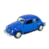 Dekoratif Nostaljik Hediye Lacivert Çek-bırak Metal Vosvos Araba Dıe Cast Büyük Boy 12cm - 3