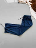 İki İplik Kumaş Baggy Alt Esofman - Turkuaz - 1