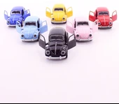 Dekoratif Hediye 6 Adet Çek-bırak Metal Vosvos Araba Dıe Cast Büyük Boy 12cm Hdh75 - 4