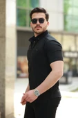 Erkek çıtçıt Düğmeli Kısa Kollu Gömlek - 2