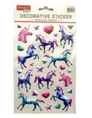 Tanex Decorative Sticker 3-D Unicorn Serisi Tnx-25364 - 3 adet - 1
