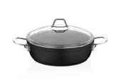 Amboss Dark 28 cm Basık Titanyum Kaplama Tencere - 1