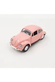 Pembe Çek-bırak Metal Vosvos Araba Dıe Cast Büyük Boy 12cm Dekoratif Nostaljik Hediye - 1
