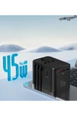 Yeni Nesil Ulusal Hızlı Şarj Destekli Seyahat Tipi 25W Adaptör 1 UsbA 2 Usb C 1 AC Girişli - 6