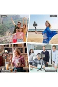 Katlanabilir Çelik Kumandalı El Monopod Işıklı Selfi Telefon Tutucu Uzatılabilir Mini Tripod 113 cm - 3