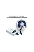 Güneş Enerji Ve Usb Şarjlı Askılı Led Bahçe Aydınlatma Kamp Lamba - 7