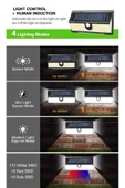 Solar Enerjili Sokak Dış Mekan İçin 190 LED'li Çakarlı Aydınlatma Solar LED - 6