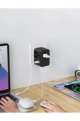 Yeni Nesil Ulusal Hızlı Şarj Destekli Seyahat Tipi 25W Adaptör 1 UsbA 2 Usb C 1 AC Girişli - 3