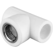 Pvc Boru PPRC İç Dişli Te 20x1/2'' 10 Adet - 1