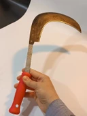 Sürmene Çayır Orağı El Yapımı Keskin Çim Biçme Orak Kırmızı - 5