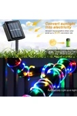 Solar Enerjili Bahçe Ortam Ev Süsleme Dekoratif 10 Metre 8 Mod Animasyonlu Hortum LED - 2