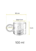 Ringo Stone 6lı Fincan Seti - Türk Kahvesi, Espresso Fincan Takımı - Füme, 100 ML - 5