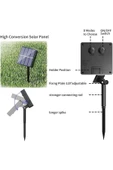 Solar Enerjili Kristal Dize Top Gün Sarı Işık 7 Metre Bahçe Aydınlatma Led Işık (50 TOP LED) - 7