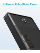 Anker 326 20000 Mah Taşınabilir Hızlı Şarj Cihazı - USB-C - 15W 2 Çıkışlı Powerbank - Siyah - A1367 (Anker Türkiye Garantili) - 3