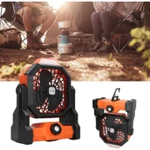 Periboia Mini Şarjlı Ledli Kare Fan - 2