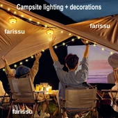 8 Fonksiyonlu 10 Metre RGB LED Kamp Lambası | Powerbank Özellikli, Type-C Şarjlı, Taşınabilir Işık Zinciri - 5