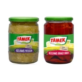Tamek Közlenmiş Biber ve Patlıcan Cam Kavanoz 2 li - 1