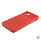 iPhone 12 Pro Uyumlu Kamera Sürgülü Mat Silikon Kılıf - 10