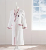 Taç Taraftar Lisanslı Tek Bornoz Şalyaka (L Beden)-Trabzonspor Bordo Mavi - 1