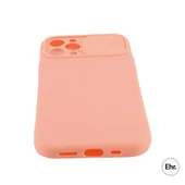 iPhone 12 Pro Uyumlu Kamera Sürgülü Mat Silikon Kılıf - 3