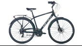 CARRARO ELITE 706 ERKEK ŞEHİR BİSİKLETİ 520H HD 28 JANT 21 VİTES MAT SİYAH GRİ KROM - 1