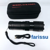 T406 Şarjlı El Feneri | 100W Işık Gücü | Powerbank Özellikli | 5 Modlu | 8800 mAh | Zoomlu | - 7