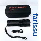 T406 Şarjlı El Feneri | 100W Işık Gücü | Powerbank Özellikli | 5 Modlu | 8800 mAh | Zoomlu | - 2