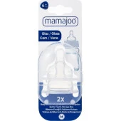 Mamajoo Saklama Kutulu Anti Kolik Cam Biberon Emziği 2li No:2 (M) 6+ Ay - 5