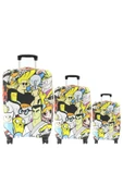 (My#135 Çizgi Karakter ) VALİZLER İÇİN KILIF SETİ (KABİN ORTA VE BÜYÜK) thumbnail 1