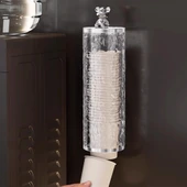 Ayt Sunup SN-27110 Kendinden Yapışkanlı Plastik Karton Bardak Dispenseri Su Sebili Kahve Makinası Yanı Bardaklık - 2