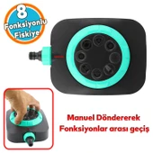 Tablalı Hareketli Su Fıskiyesi Tabancası 8 Fonksiyonlu Bahçe Çim Sulama Aparatı Plastik DY6029G - 1