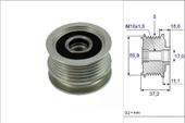 VALEO 588035 ALTERNATÖR KASNAĞI GOLF POLO PASSAT - 1